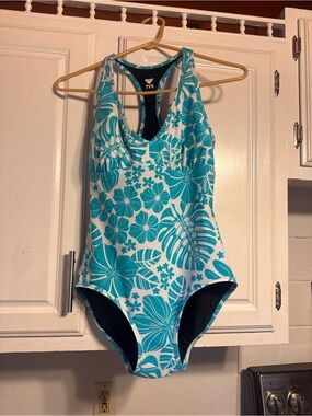 TYR' Blue Floral One-Piece Swimsuit womens
